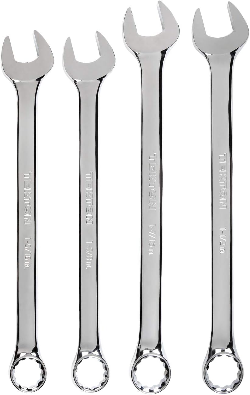 TEKTON Combination Wrench Set, 4-Piece (1-5/16-1-1/2 in.) | WCB90102