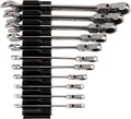 TEKTON Flex Head 12-Point Ratcheting Combination Wrench Set with Modular Organizers, 11-Piece (1/4-3/4 in.) | WRC95300