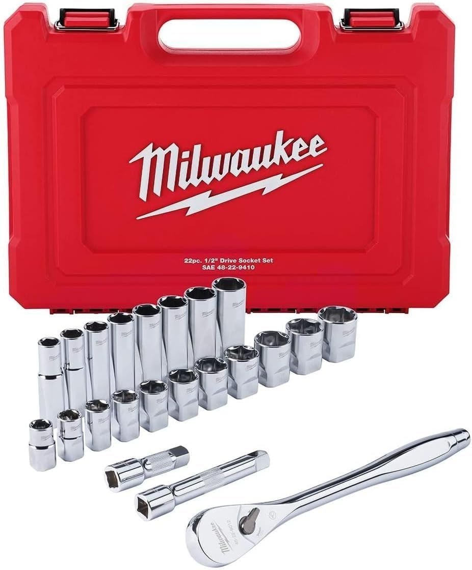 22 pc. 1/2 in. Socket Wrench Set (SAE)