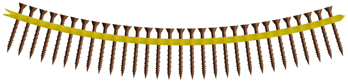 Simpson Strong-Tie DSVR2S Deck-Drive DSV Wood Screw (Collated) — #10 x 2 in. T25 6-Lobe, Red (1500-Qty)