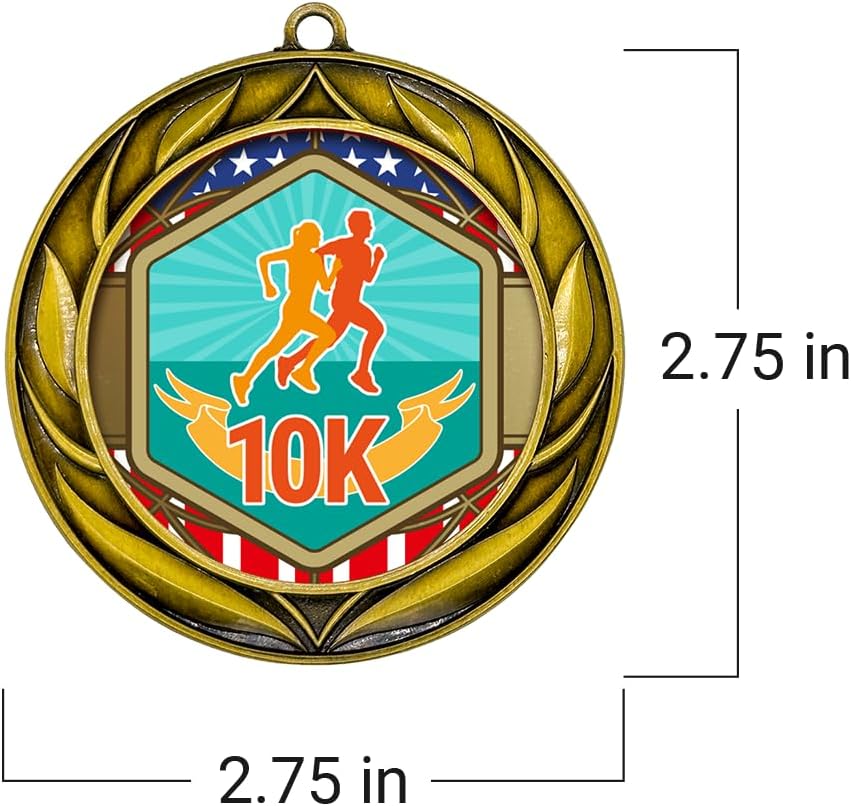 All Quality Wreath Design 10k Medal | Competition Metal Medal - 1st, 2nd, 3rd Place
