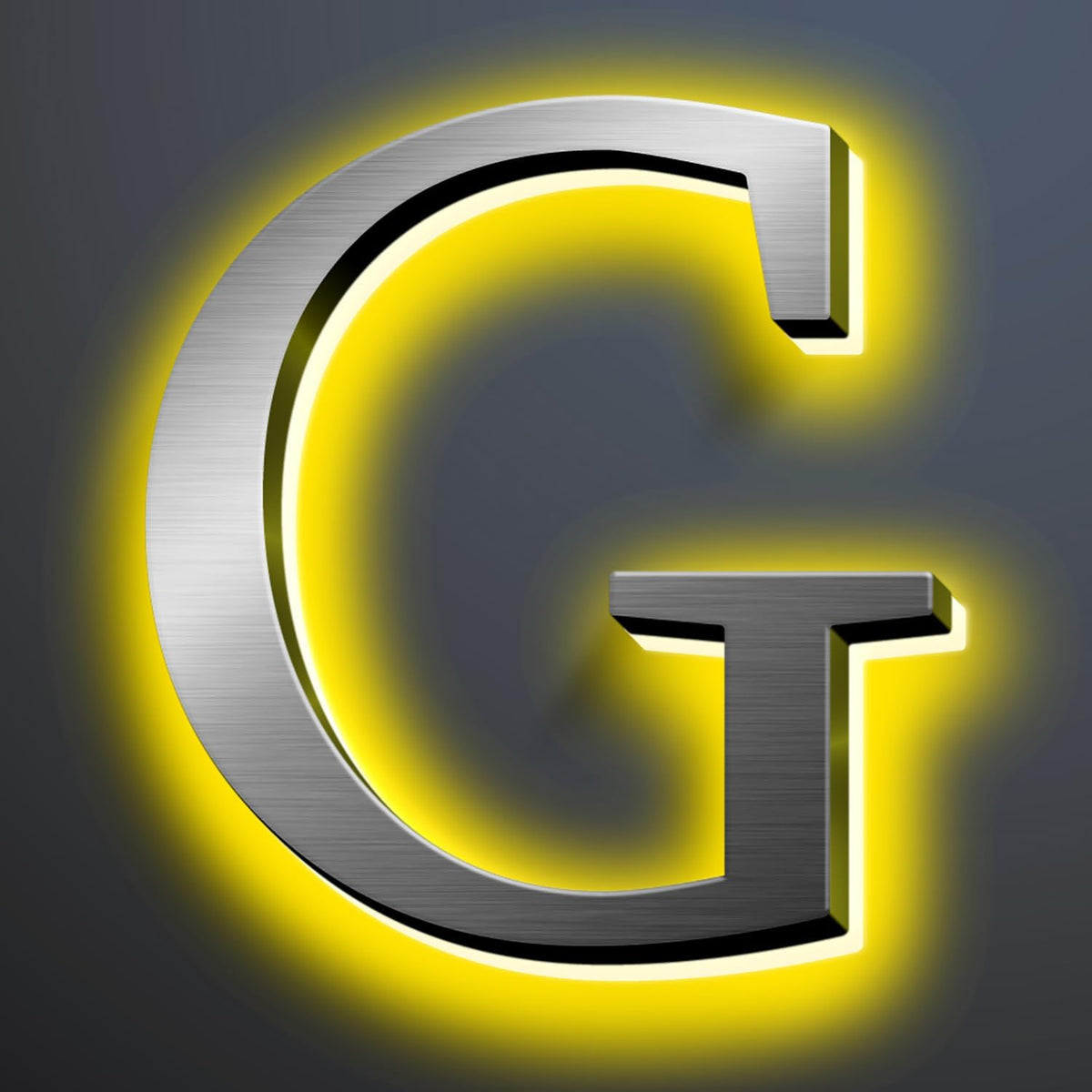 Illuminated LED House Numbers 20', Modern Upscale Look, Backlit LED Illuminated Home Address Number, Stainless Steel Hand-Polished For Lighted House Address Signs,G