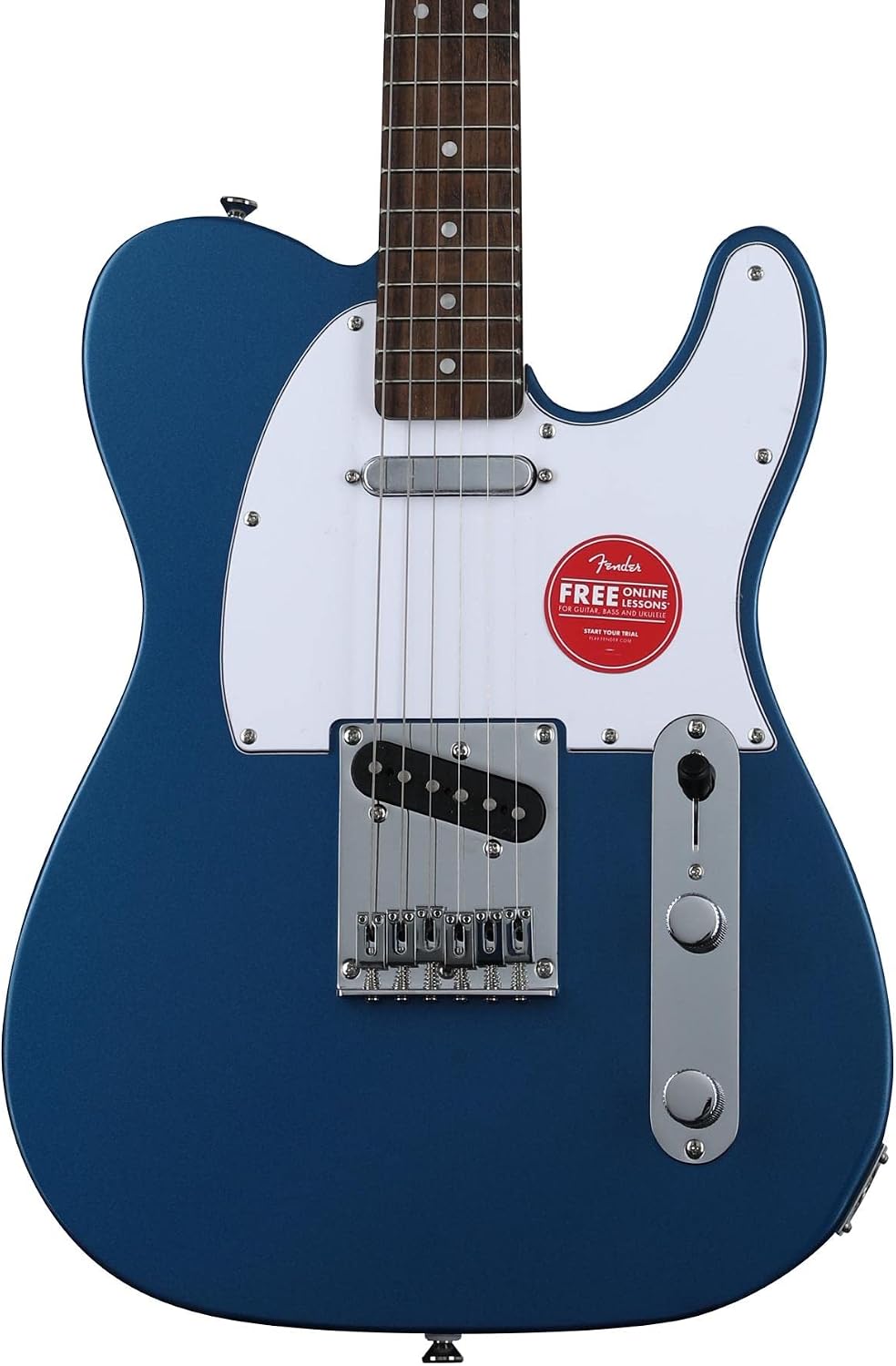 Squier Affinity Series Telecaster Electric Guitar Essentials Bundle - Lake Placid Blue with Laurel Fingerboard