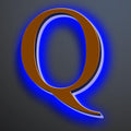 Backlit Illuminated LED House Numbers For Outside 20 Inch, Stainless Steel Illuminated LED Home Address Numbers, Large Modern Lighted Address Signs, Brown, Blue Light,Q