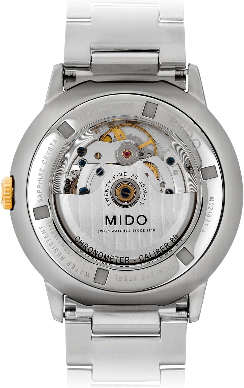 MIDO Commander Chronometer - COSC Certified Swiss Automatic Watch for Men - 40mm Stainless Steel Case