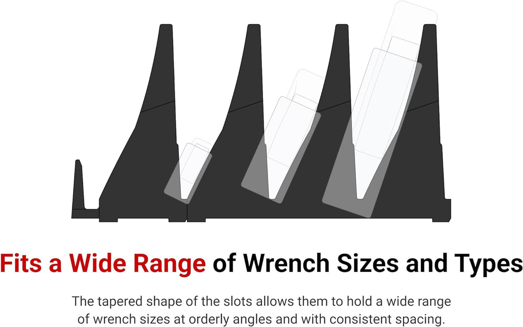 TEKTON Long Fixed/Flex Head 12-Point Ratcheting Box End Wrench Set with Modular Organizers, 11-Piece (1/4-3/4 in.) | WRB95301