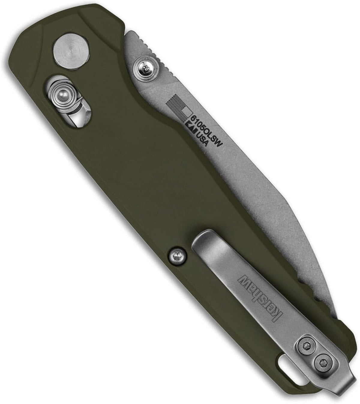 Kershaw Bel Air Pocket Knife, Made in the USA, 3.4 inch CPM MagnaCut Steel Blade, EDC Design, Duralock Locking Mechanism, Manual Folder, Pocketclip