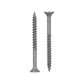 HELPMATE - Universal Countersunk Screws 5.0 x 50 Stainless Steel A2 Rustproof - Pack of 250 Wood Screws with T-Drive and Partial Thread - Chipboard Screws for Indoor and Outdoor Use