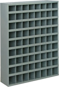 Durham 363-95 Gray Cold Rolled Steel 72 Opening Bin with Slope Self Design, 33-3/4' Width x 42' Height x 12' Depth