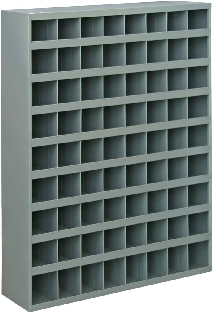 Durham 363-95 Gray Cold Rolled Steel 72 Opening Bin with Slope Self Design, 33-3/4' Width x 42' Height x 12' Depth
