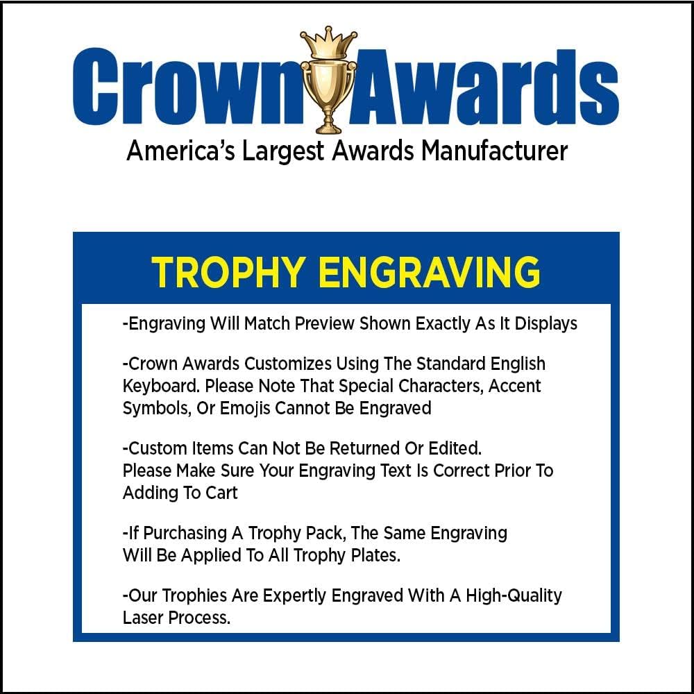 Crown Awards Basketball Slam Dunk Award with Custom Engraving, 6' Basketball Slam Dunk Trophy On Black Contemporary Base