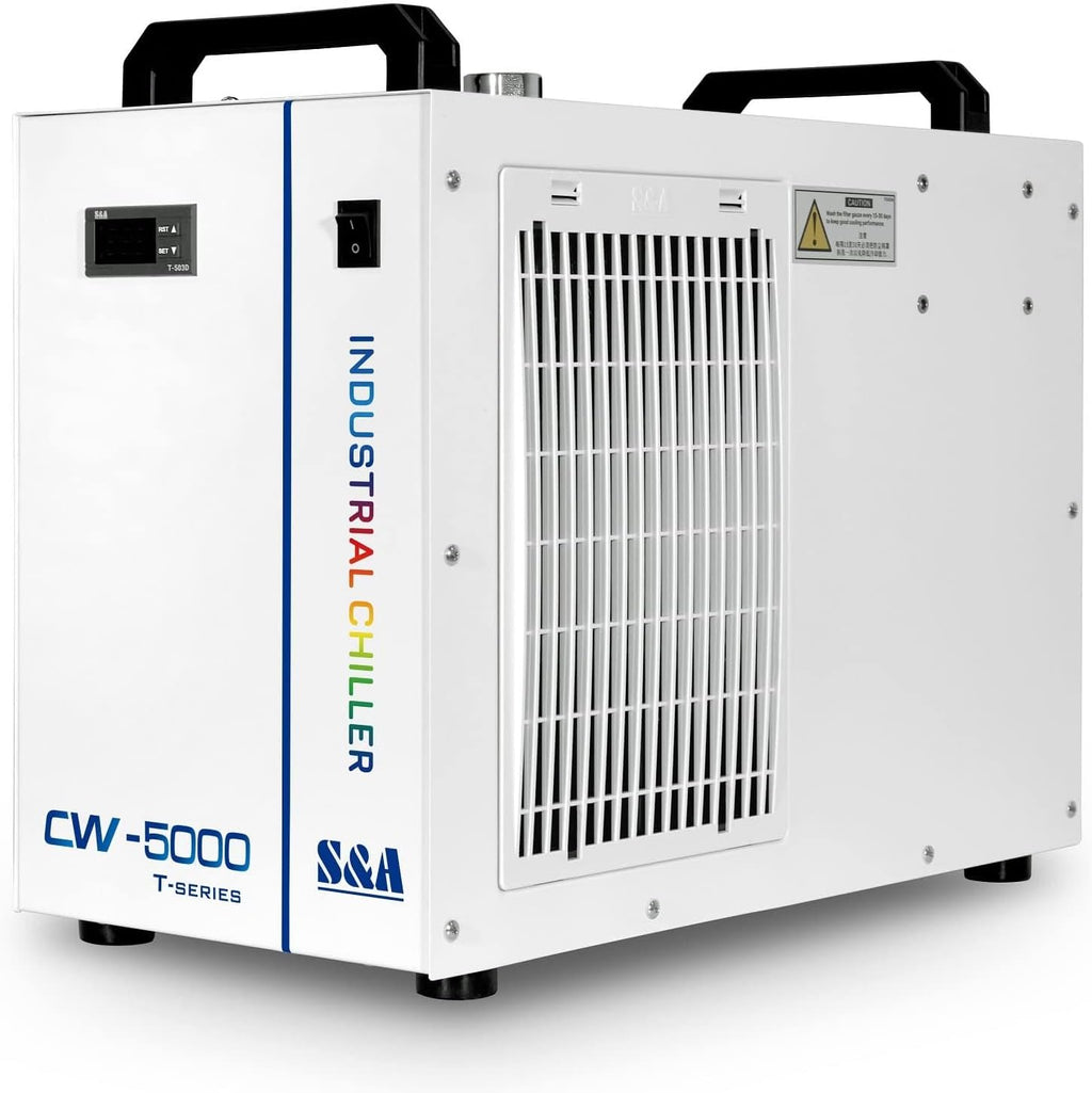 S&A Genuine CW-5000 TG Industrial Water Chiller Cooling Water for 40W 60W 80W 100W 130W CO2 Laser Engraver Cutting Machine
