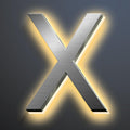 Backlit Illuminated LED House Numbers For Outside 16 Inch, Lighted Address Signs For House, Large Modern Illuminated Address Number, Brushed Silver, Warm White Light,X