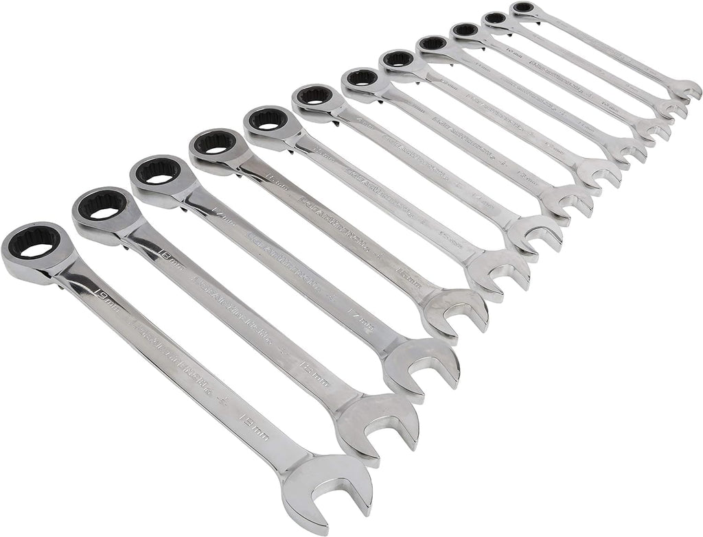 GEARWRENCH 12 Piece Reversible Ratcheting Combination Wrench Set | Metric | 12 Point | 9620N
