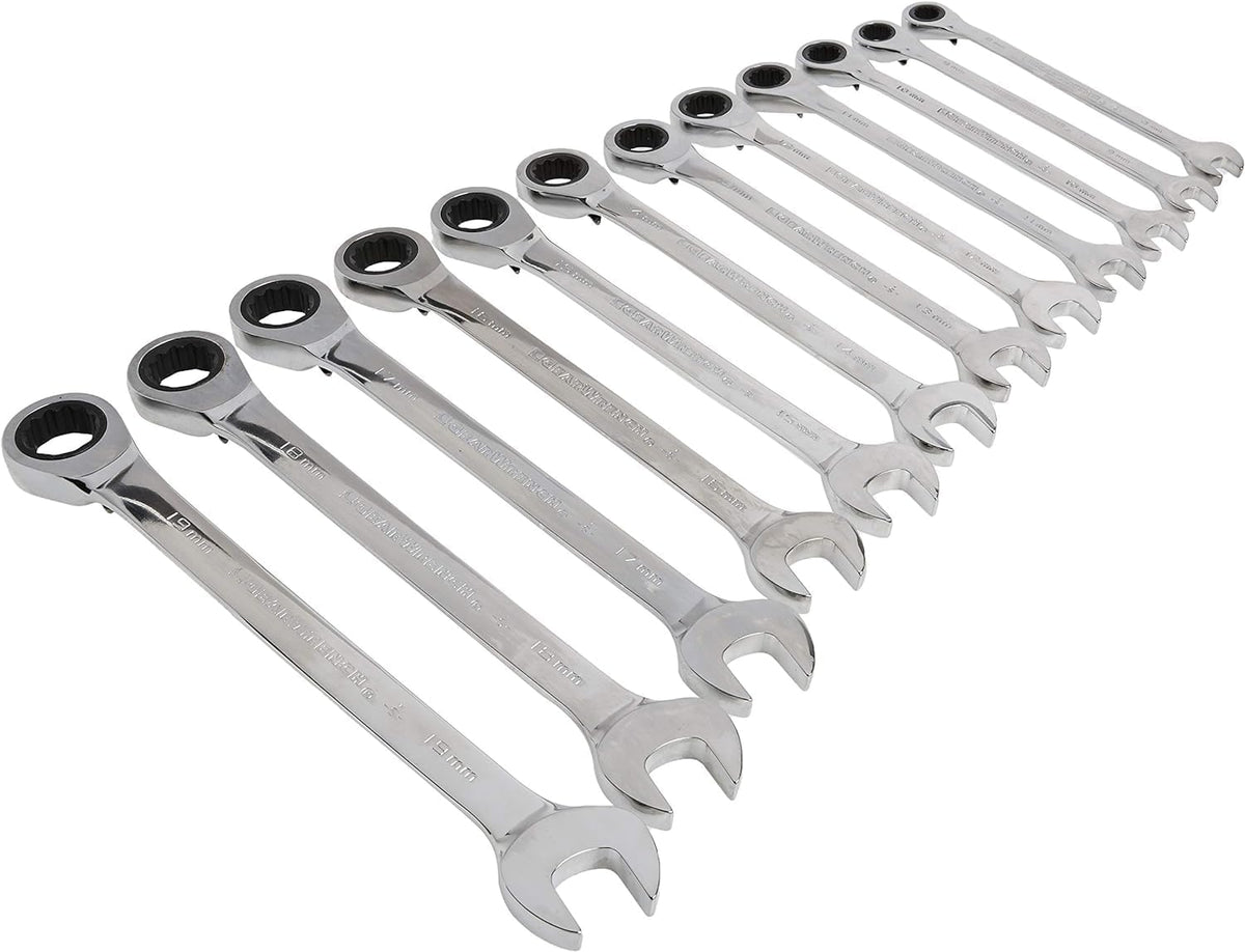 GEARWRENCH 12 Piece Reversible Ratcheting Combination Wrench Set | Metric | 12 Point | 9620N