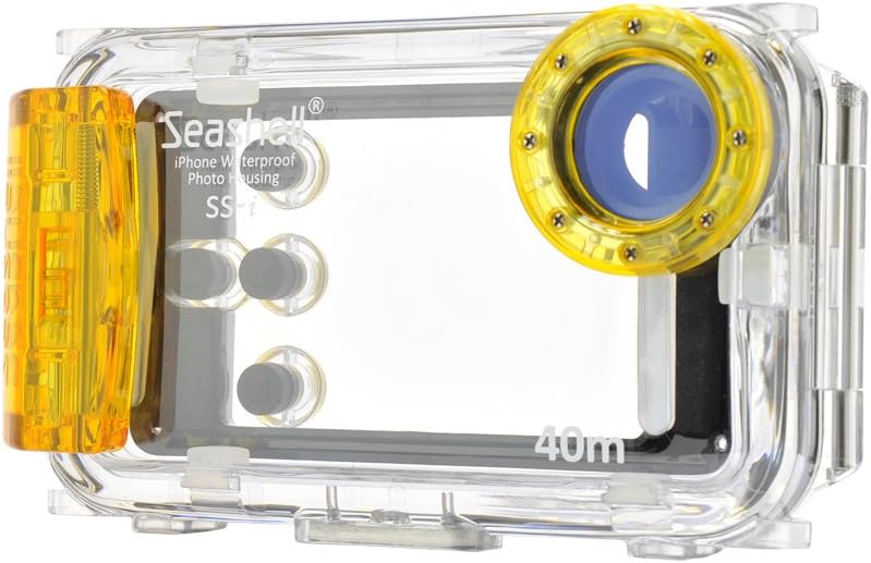 Seashell Waterproof Photo Housing Underwater Case for iPhone 3G, 3GS, 4 & 4S - Yellow