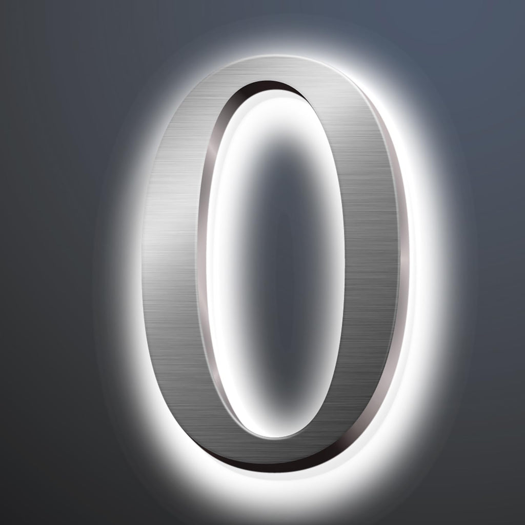 Backlit LED Illuminated House Address Numbers 20', Lighted House Numbers For A Safe And Modern, Large Modern Illuminated Address Numbers For Outside Street Yard,0
