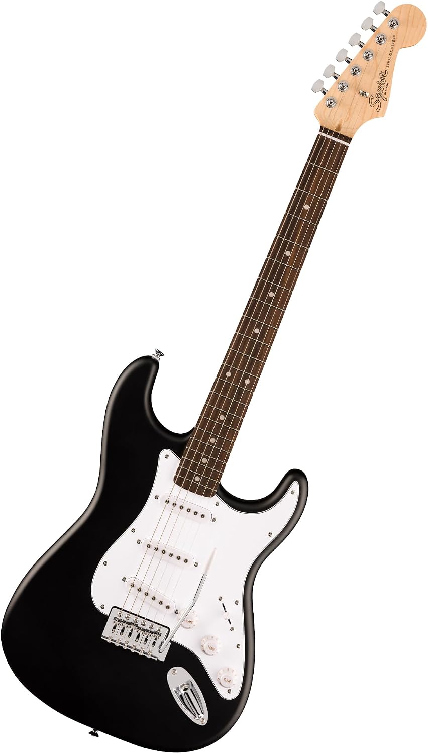 Fender Squier Debut Series Stratocaster Electric Guitar Bundle with Guitar Cable 10 ft