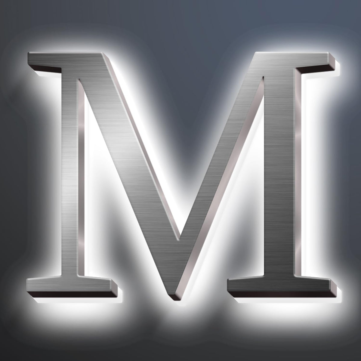 Backlit LED Illuminated House Address Numbers 20', Lighted House Numbers For A Safe And Modern, Large Modern Illuminated Address Numbers For Outside Street Yard,M