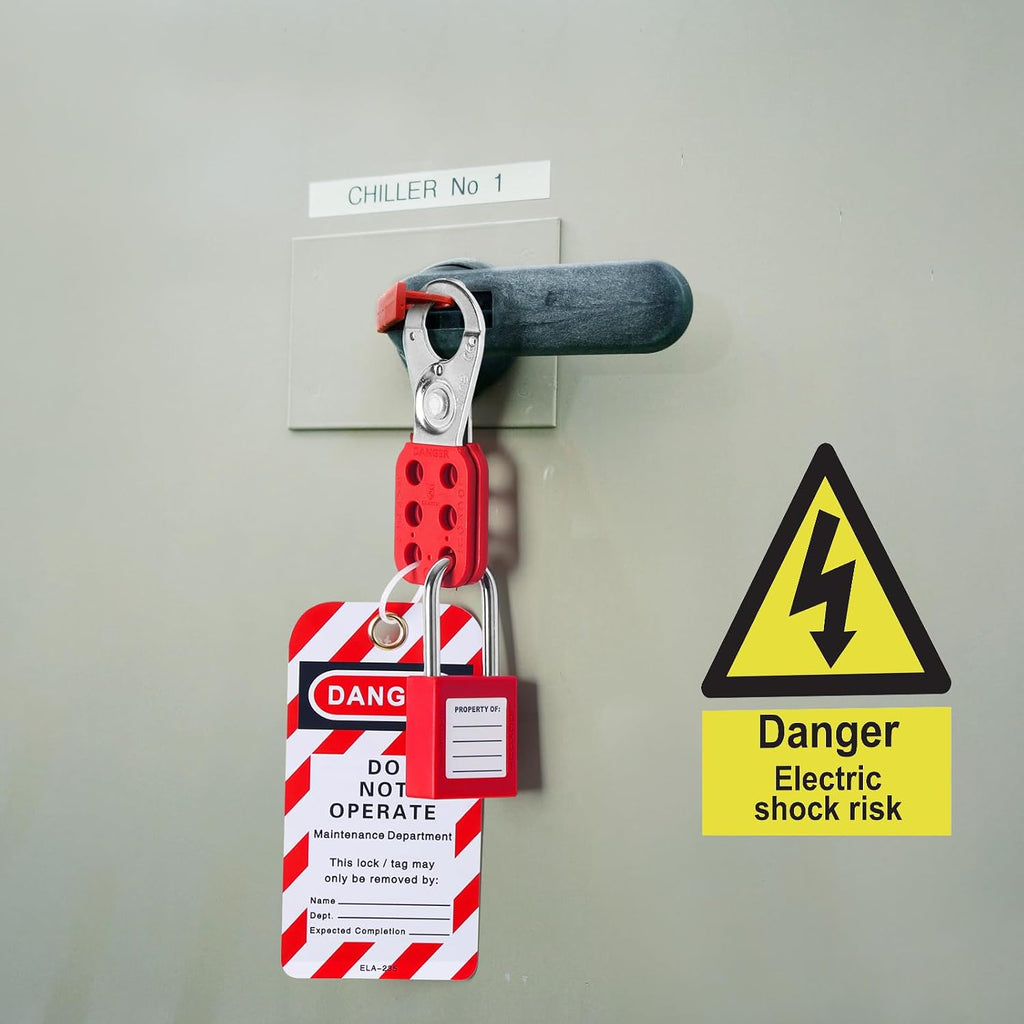 Lockout Tagout Station,Covered Group Lockout Station Lockout Tagout Kit,Loto Safty Padlock Loto Hasp Lockout Tag Lock Out Set of 76,Safety Tools for Industrial,Electric Power,Machinery Tool