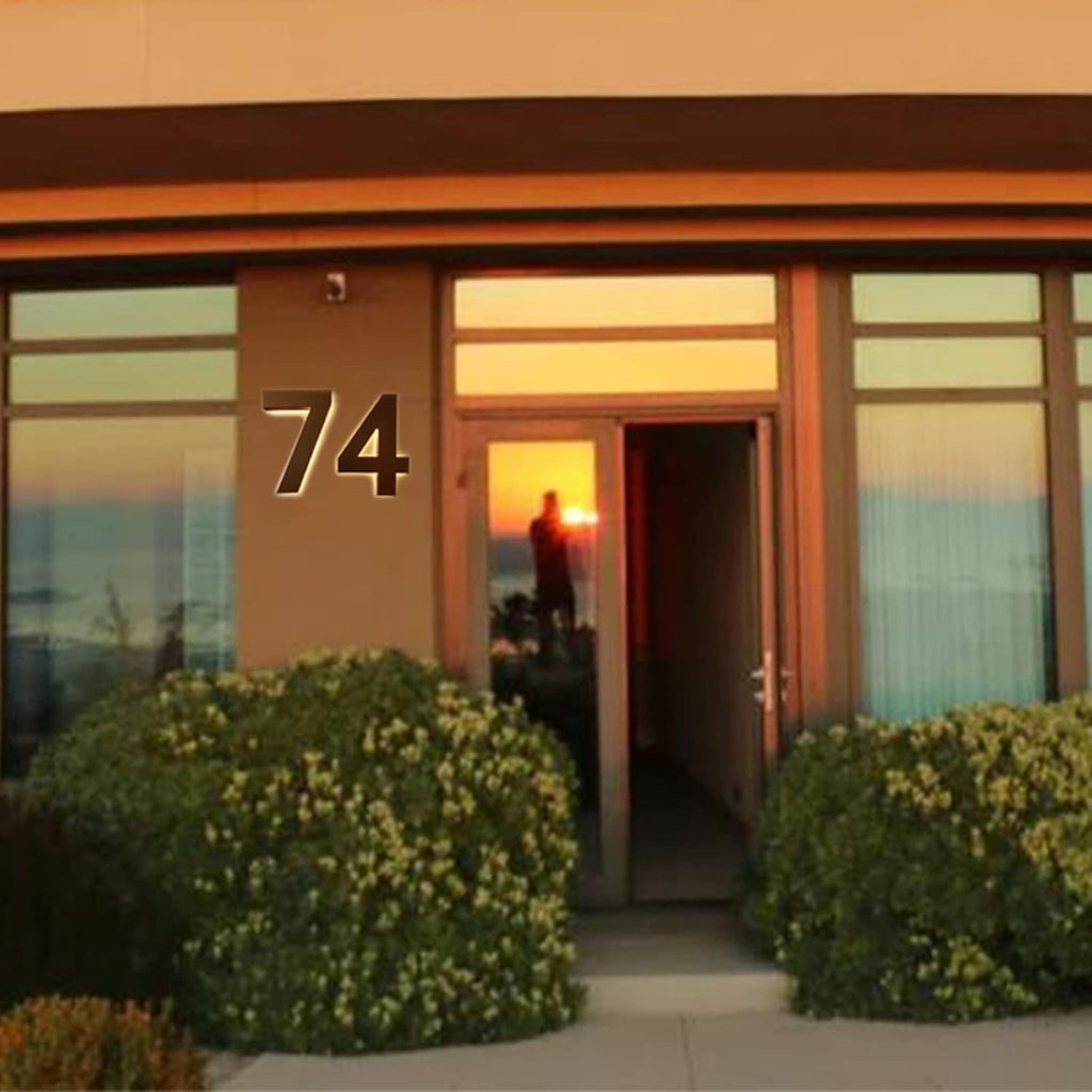 Backlit Illuminated LED Address Numbers 16', Lighted House Number Signs, Outdoor, Modern, Weatherproof And Corrosion Resistant,9