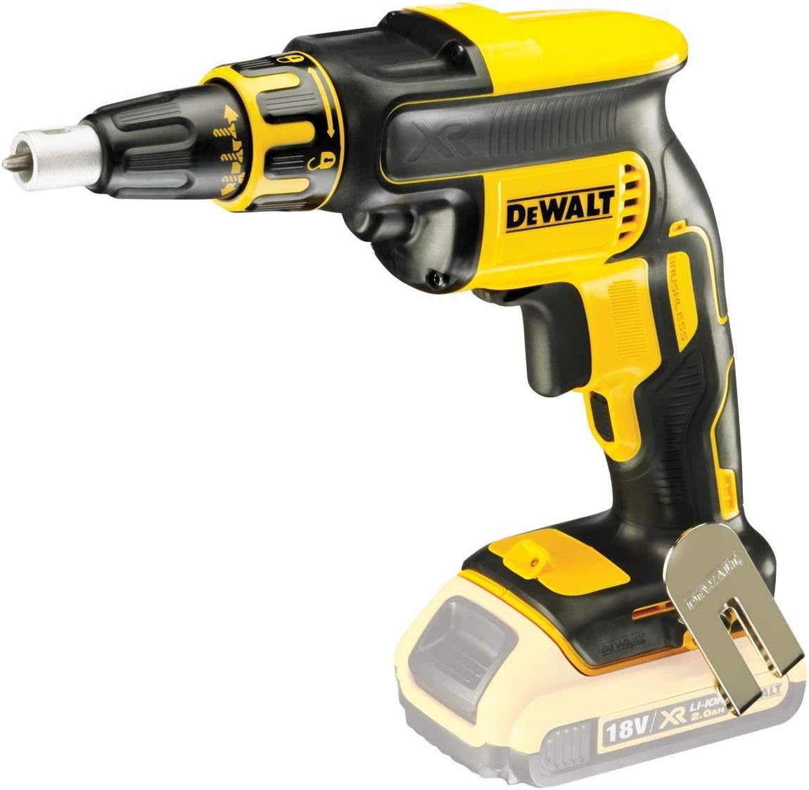 DEWALT DCF620N-XJ DCF620N Single Screw Drywall Screwdriver 18V Cordless Brushless (Body Only), 18 V, Multicoloured