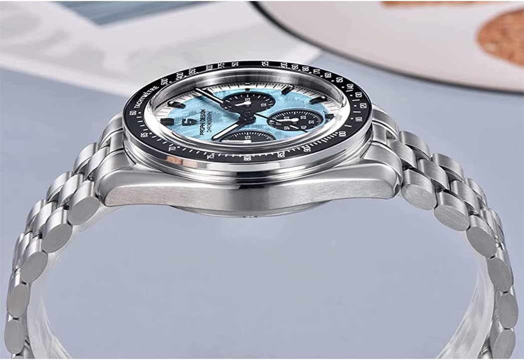 Pagani Design 1701 V3 Men's Chronograph Quartz Dial 40mm VK63 Movement Stainless Steel Mirror Sapphire Watch 100 Meter Water Resistant Sport Watch