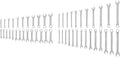 TEKTON Stubby and Standard Length Combination Wrench Set, 50-Piece (1/4-3/4 in., 6-19 mm) | WCB90903