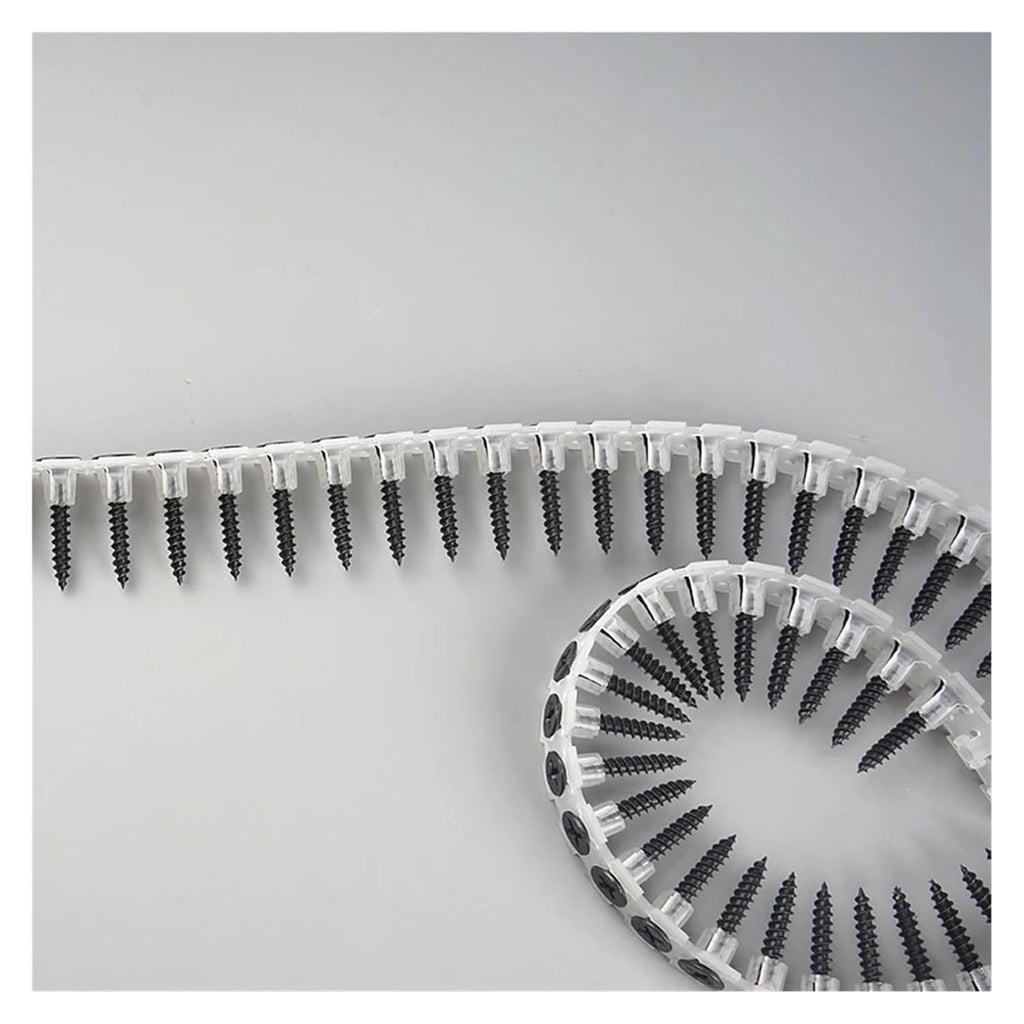 1000pcs Drywall Chain Screws Strip Tacks Self Tapping Plastic Concrete(35mm 1000pcs)