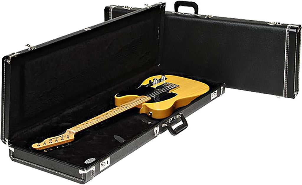 Fender Chris Shiflett Telecaster Deluxe - Shoreline Gold Bundle with Case, Cable, Strap, and Guitar Cleaning Kit