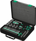 Wera 05160785001 8100 SA/SC 2 Zyklop Speed Ratchet Set, 1/4' drive and 1/2' drive, metric, 43 pieces