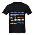 Pat Metheny Group Travels R&B Mens Crew Neck Short Sleeve Shirts Black