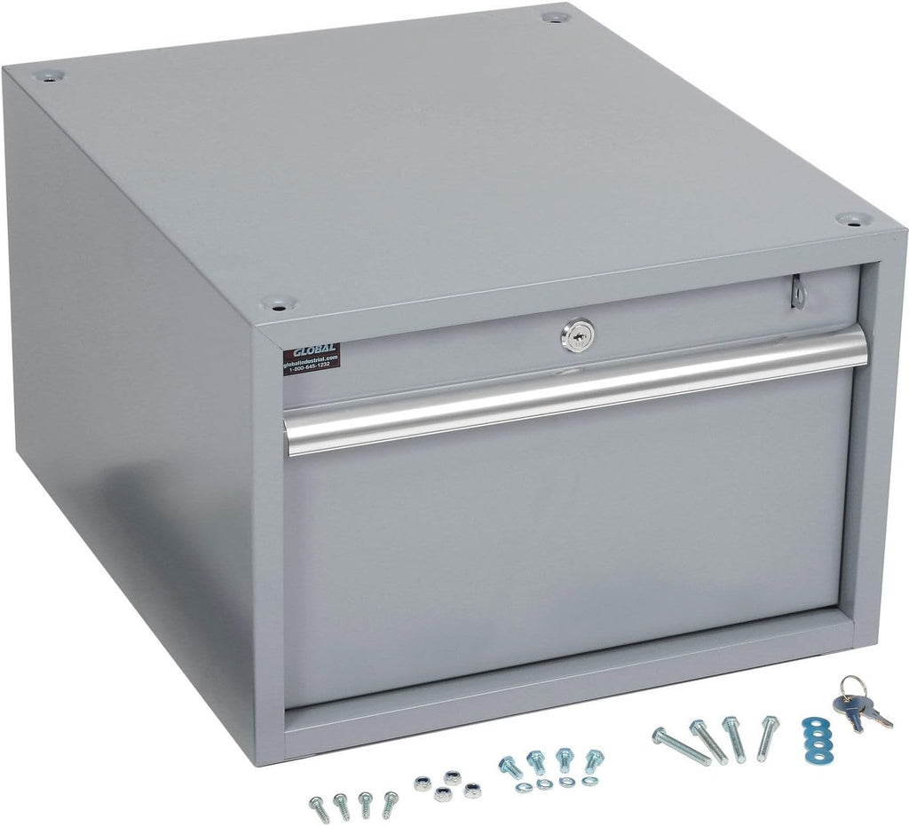 Global Industrial Stacking Workbench Drawer, Gray, 12'H
