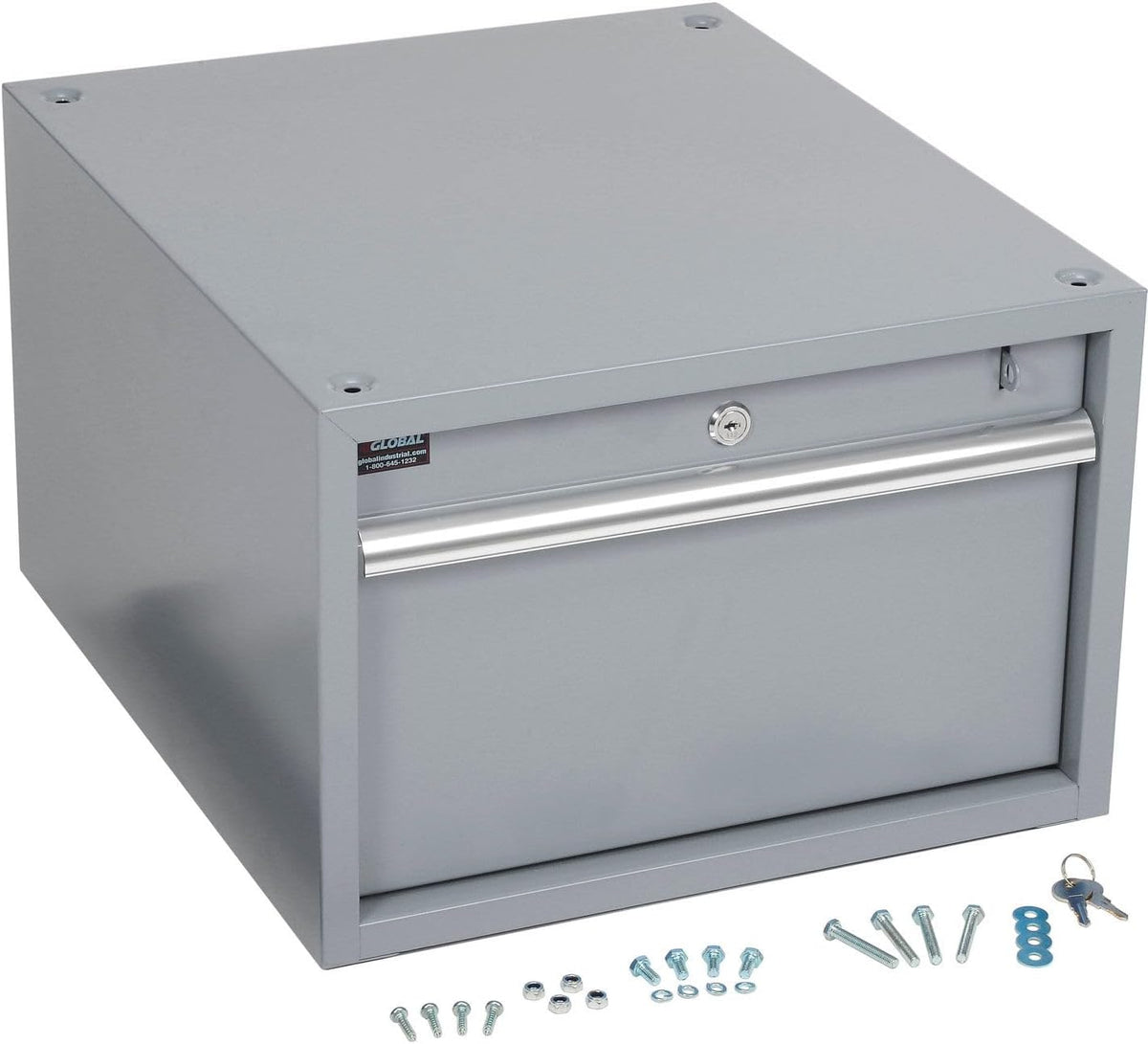 Global Industrial Stacking Workbench Drawer, Gray, 12'H
