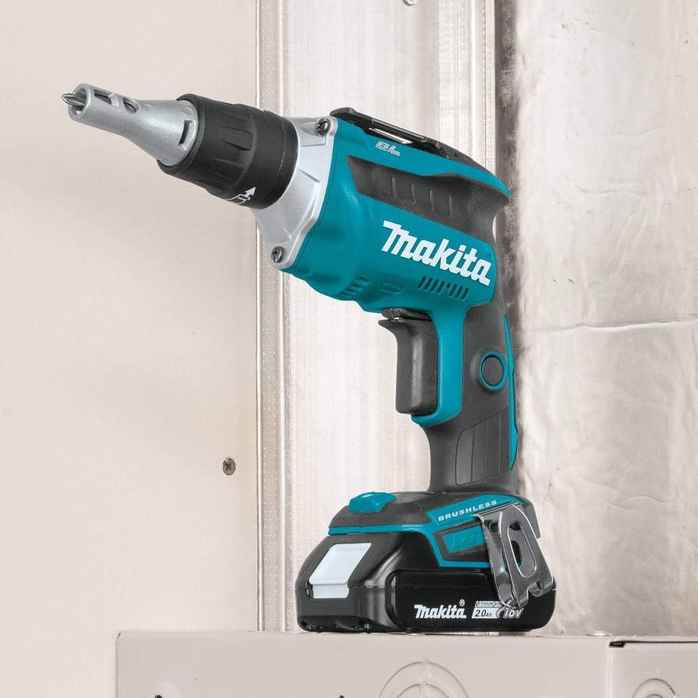 Makita XSF03R 18V LXT Lithium-Ion COMPACT Brushless Cordless Drywall Screwdriver Kit (2.0Ah)
