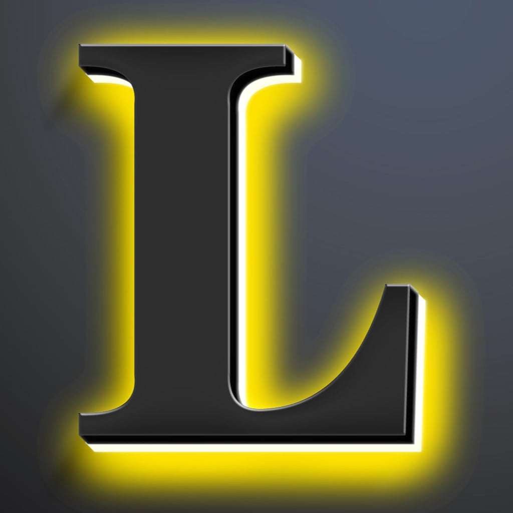 Backlit LED House Numbers 18 Inch, Waterproof Stainless Steel, Illuminated Home Address Numbers, Lighted House Numbers, Modern Metal Address Numbers With LED Lights,L