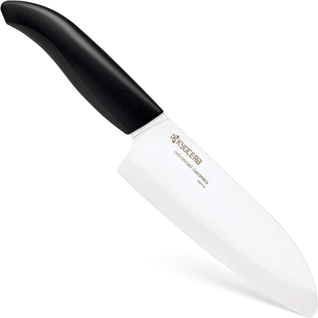 Kyocera FK-3PC BK 3Piece Advanced ceramic Revolution Series Knife Set, Blade Sizes: 5.5', 4.5', 3', Black