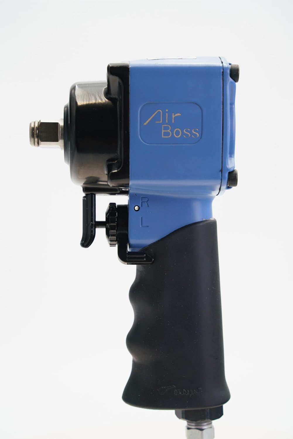 Airboss AW-90J 1/2-Inch Stubby Air Impact Wrench, 600 ft-lbs Breakaway Torque, Jumbo Hammer, Magnesium Alloy, High Torque Compact Lightweight Pneumatic Tool for Confined Auto Repair