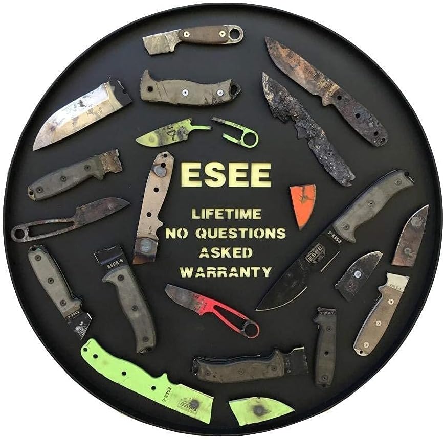 ESEE-3 1095 Carbon Steel, Black Sheath (Dark Earth Blade, Coyote/Black G-10 3D Handle)