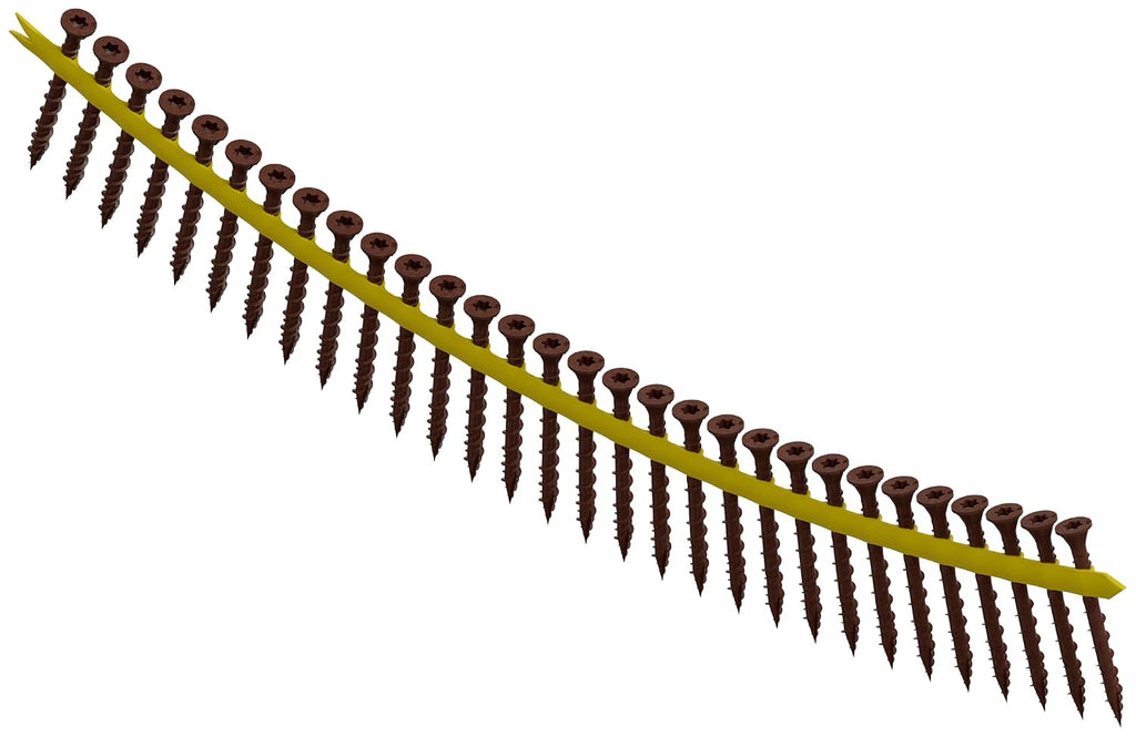 Simpson Strong-Tie DSVR2S Deck-Drive DSV Wood Screw (Collated) — #10 x 2 in. T25 6-Lobe, Red (1500-Qty)
