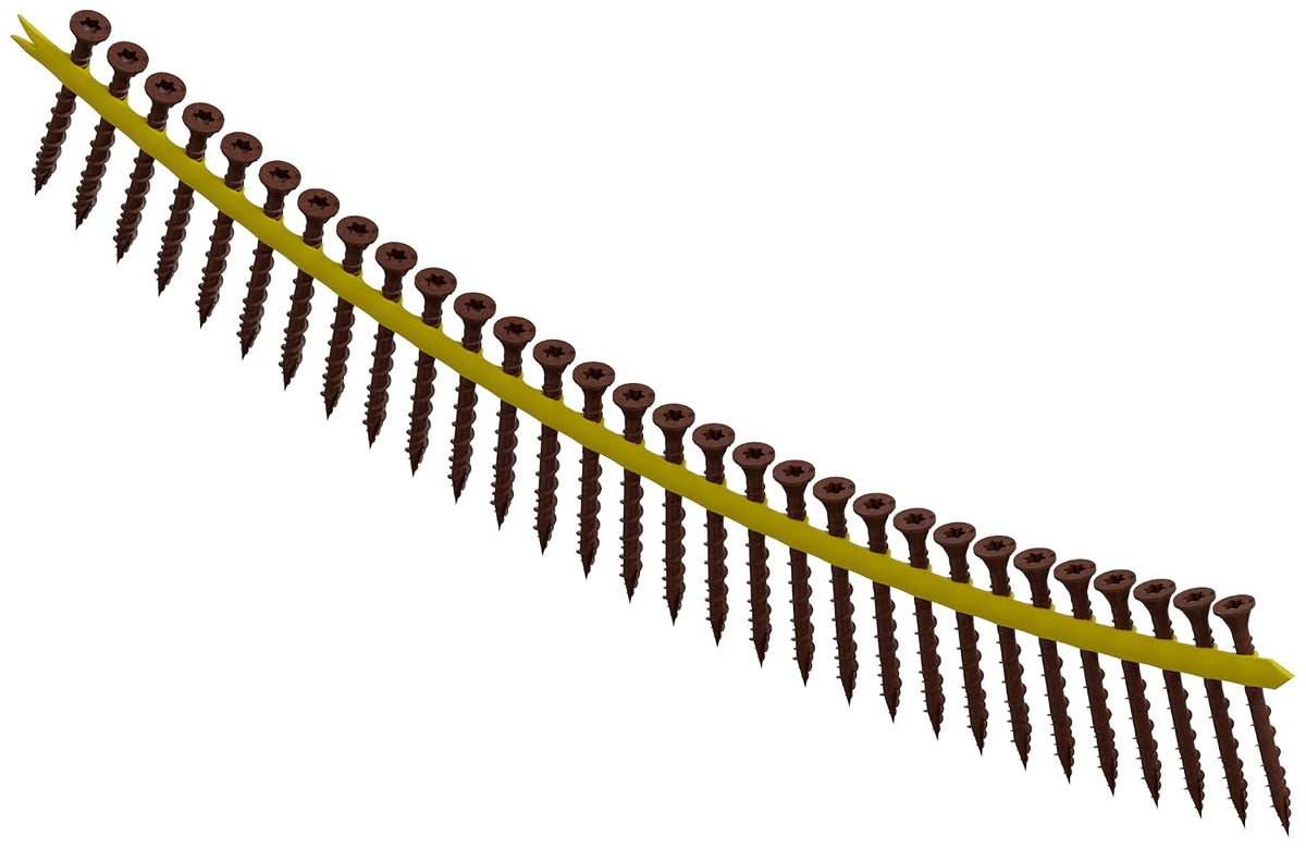 Simpson Strong-Tie DSVR2S Deck-Drive DSV Wood Screw (Collated) — #10 x 2 in. T25 6-Lobe, Red (1500-Qty)