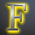 Illuminated LED House Numbers 20', Modern Upscale Look, Backlit LED Illuminated Home Address Number, Stainless Steel Hand-Polished For Lighted House Address Signs,F