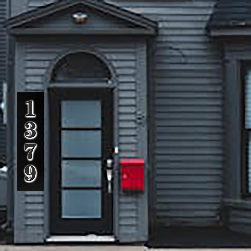 Backlit LED Illuminated House Numbers 20 Inch, Large Modern Lighted Home Address Numbers For Outside, Metal House Numbers With LED Lights, Illuminated Address Signs.