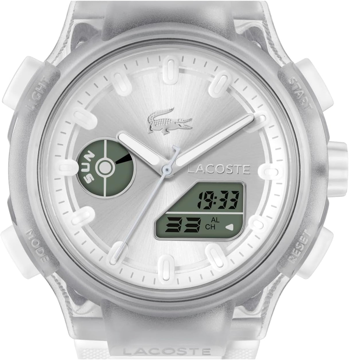 Lacoste LC33 Women's Analog-Digital Quartz Watch with Chronograph, Alarm and Calendar