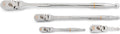 GEARWRENCH 4 Piece 1/4', 3/8', and 1/2' Drive 120XP Full Polish Flex Handle Teardrop Ratchet Set | 81230XP