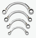GEARWRENCH 4 Pc. 12 Pt. Reversible Half Moon Double Box Ratcheting Wrench Set, SAE - 9840D
