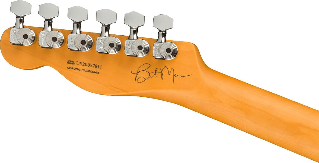 Fender Brent Mason Telecaster - Primer Gray Bundle with Deluxe Black Hard Case, Cable, Strap and Guitar Cleaning Kit