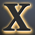 Backlit Illuminated LED Home Address Numbers 18 Inch, Modern Lighted Up Address Signs Make A Statement, Large Stainlesss Steels House Numbers With LED Lights,X