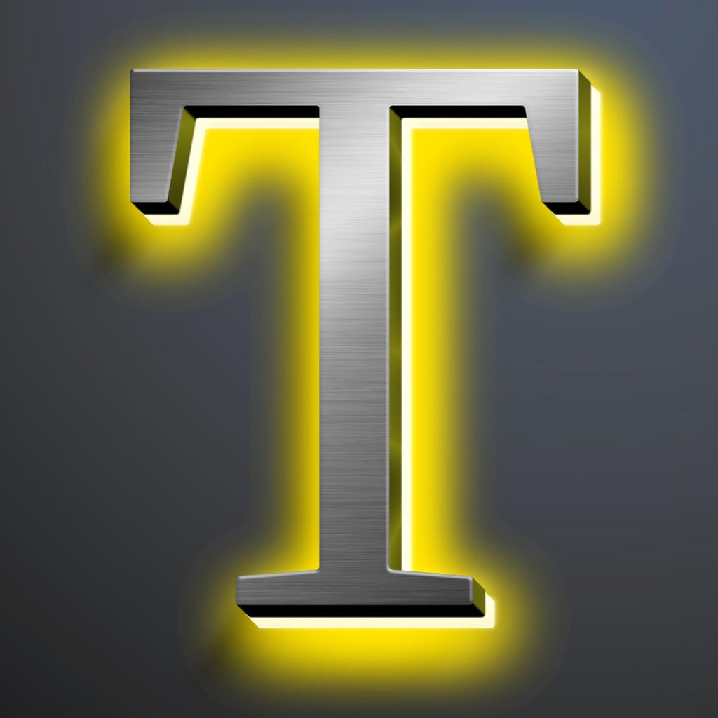 Illuminated LED House Numbers 20', Modern Upscale Look, Backlit LED Illuminated Home Address Number, Stainless Steel Hand-Polished For Lighted House Address Signs,T