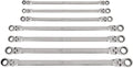 TEKTON Long Flex Head 12-Point Ratcheting Box End Wrench Set, 7-Piece (6-19 mm) | WRB96001